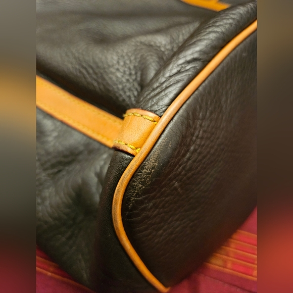 DOONEY BOURKE Florentine Kristen Black Leather Shoulder Tote Bag - Picture 8 of 16